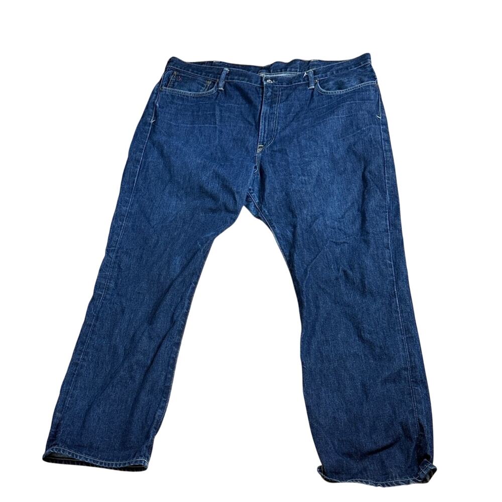 Polo by Ralph Lauren Men's Relaxed Fit Jeans in Deep Blue 42/32 wide leg 15941